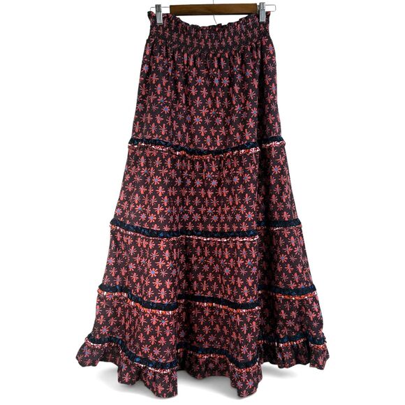 Anthropologie Dresses & Skirts - anthropologie genevieve floral prairie maxi skirt petite lp boho cottagecore